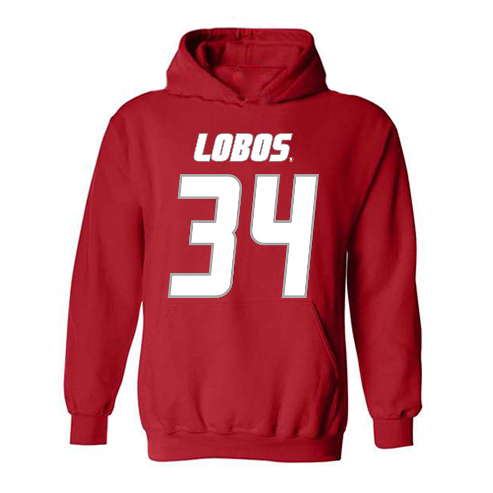 New Mexico - NCAA Football : Broden Schmidt - Classic Shersey Hooded Sweatshirt-0