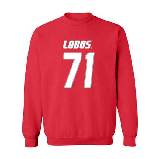New Mexico - NCAA Football : Danzel Newell - Classic Shersey Crewneck Sweatshirt-0