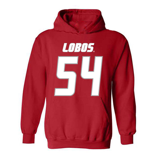 New Mexico - NCAA Football : Jojo Matautia - Classic Shersey Hooded Sweatshirt-0