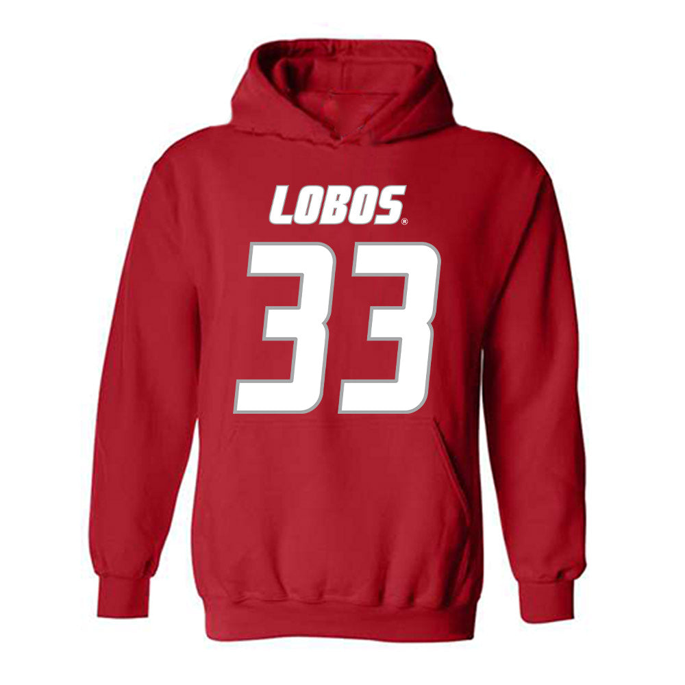New Mexico - NCAA Football : Hayes Baum - Classic Shersey Hooded Sweatshirt-0