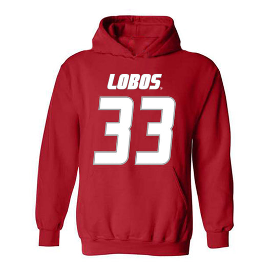 New Mexico - NCAA Football : Hayes Baum - Classic Shersey Hooded Sweatshirt-0