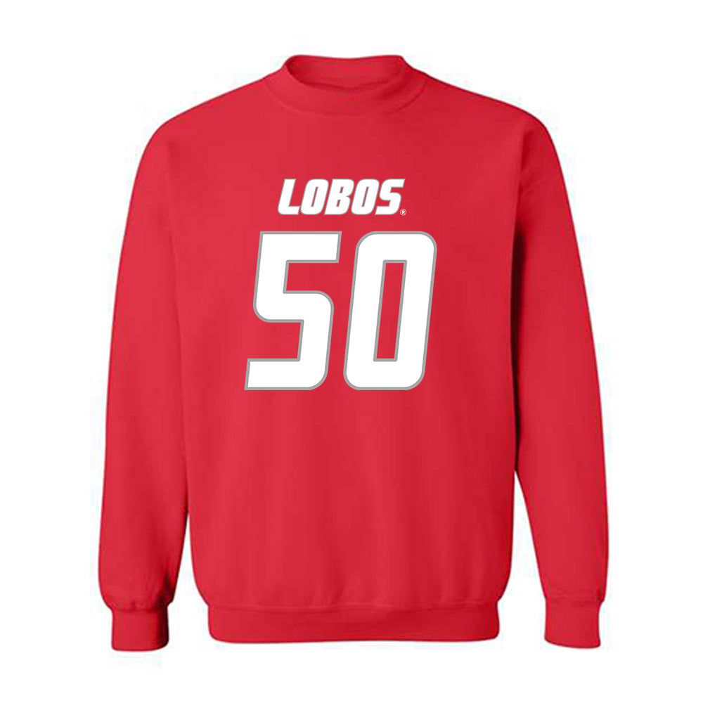 New Mexico - NCAA Football : Ricklan Holmes II - Classic Shersey Crewneck Sweatshirt-0