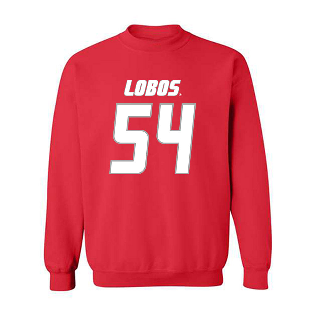 New Mexico - NCAA Football : Jojo Matautia - Classic Shersey Crewneck Sweatshirt-0