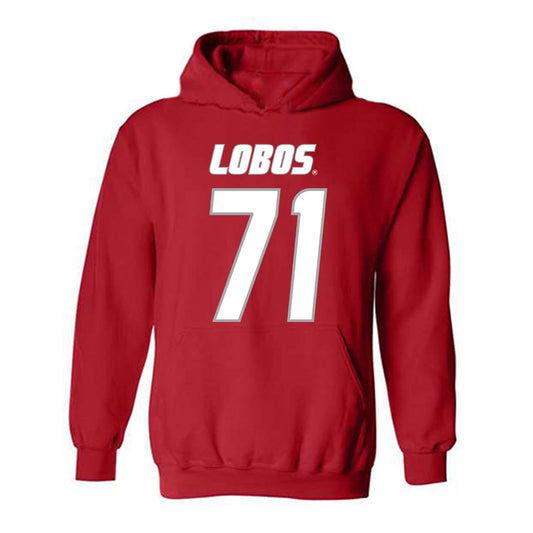 New Mexico - NCAA Football : Danzel Newell - Classic Shersey Hooded Sweatshirt-0