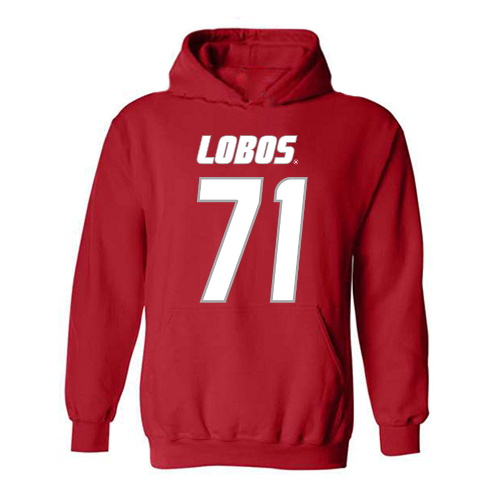 New Mexico - NCAA Football : Danzel Newell - Classic Shersey Hooded Sweatshirt-0