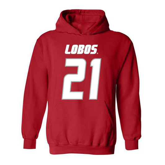 New Mexico - NCAA Football : Austin Brawley - Classic Shersey Hooded Sweatshirt-0