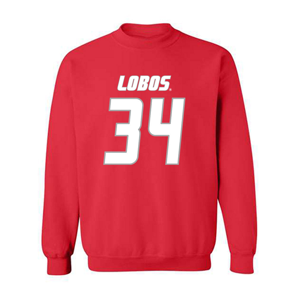 New Mexico - NCAA Football : Broden Schmidt - Classic Shersey Crewneck Sweatshirt-0