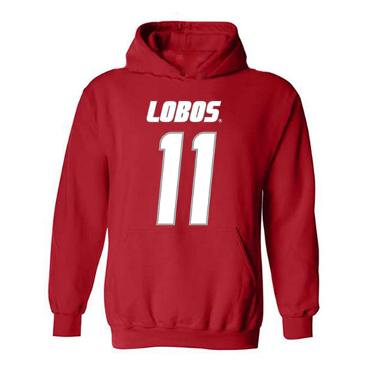 New Mexico - NCAA Women's Basketball : Nayli Padilla Chinea - Classic Shersey Hooded Sweatshirt-0