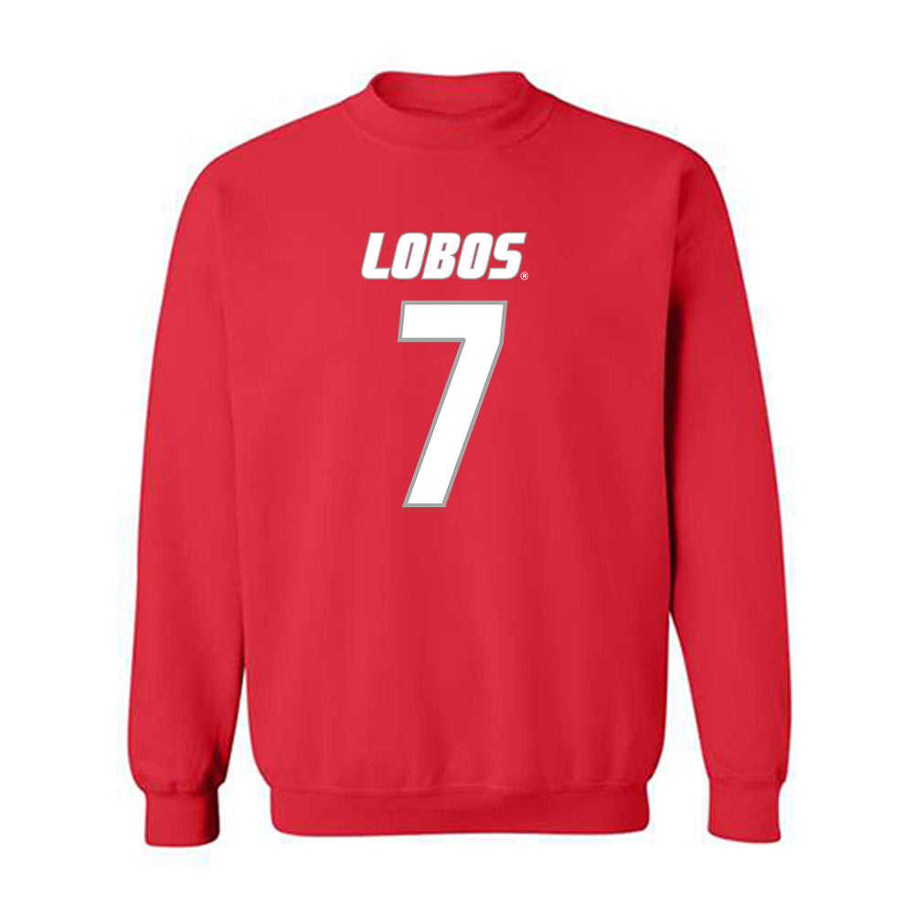 New Mexico - NCAA Men's Basketball : Sir Marius Jones - Classic Shersey Crewneck Sweatshirt-0