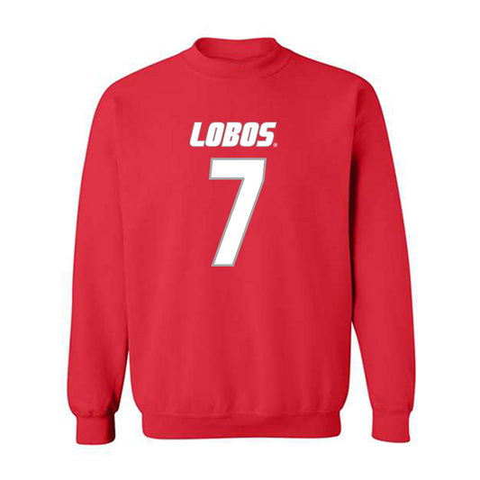 New Mexico - NCAA Men's Basketball : Sir Marius Jones - Classic Shersey Crewneck Sweatshirt-0