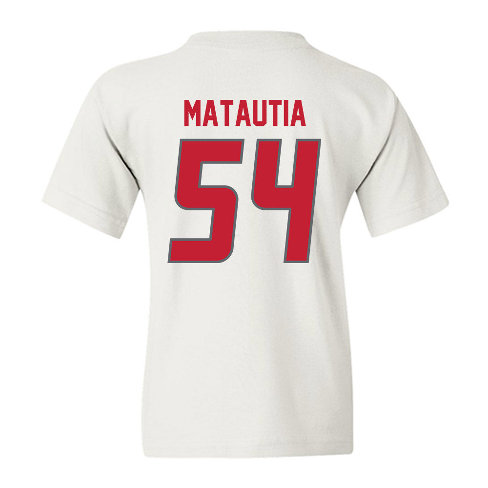 New Mexico - NCAA Football : Jojo Matautia - Classic Shersey Youth T-Shirt-1