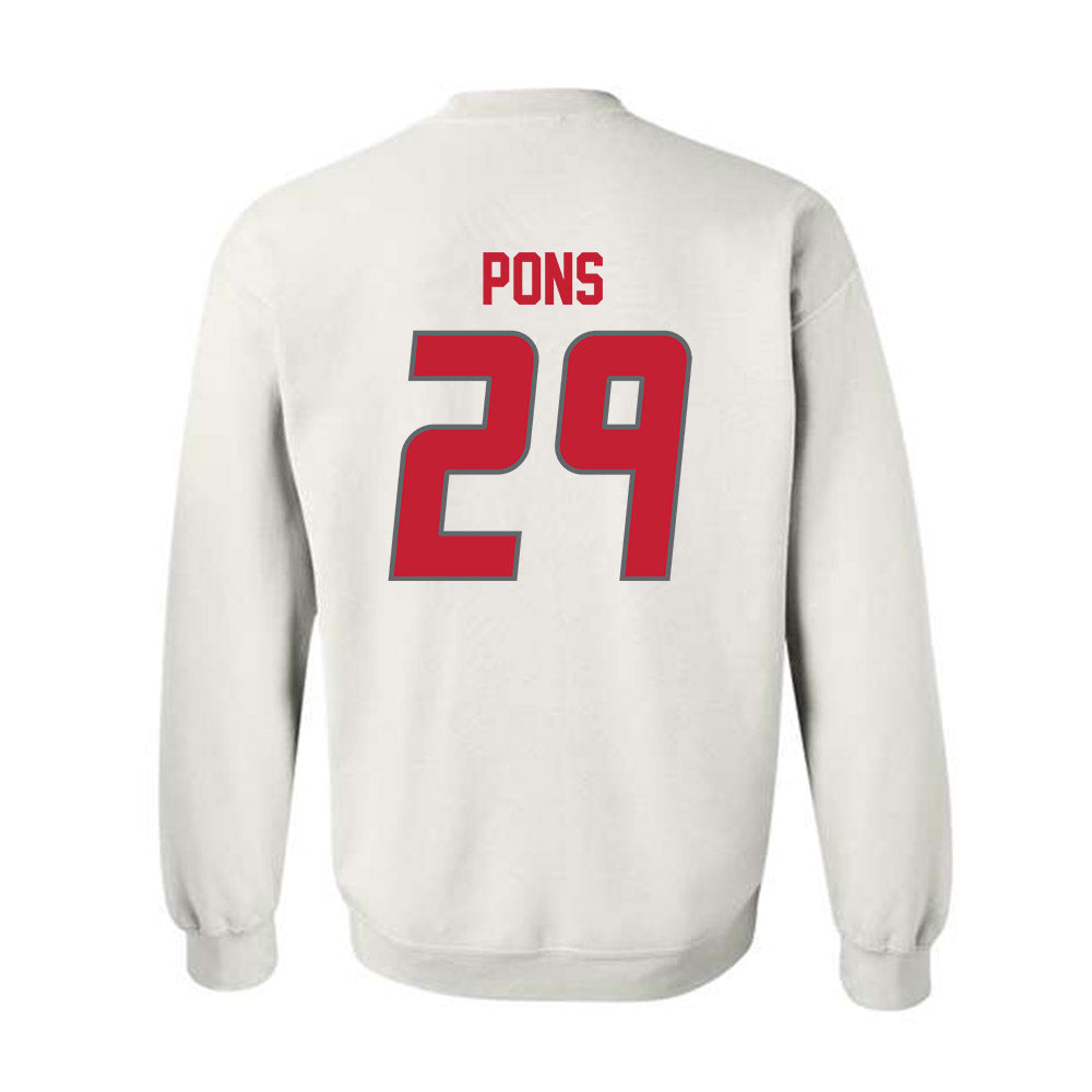 New Mexico - NCAA Men's Basketball : Timeo Pons - Classic Shersey Crewneck Sweatshirt-1