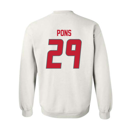 New Mexico - NCAA Men's Basketball : Timeo Pons - Classic Shersey Crewneck Sweatshirt-1