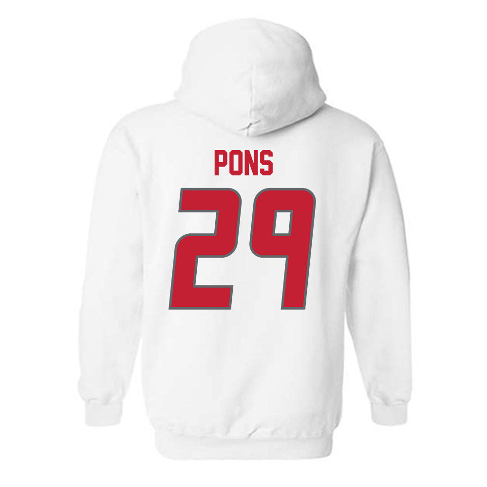 New Mexico - NCAA Men's Basketball : Timeo Pons - Classic Shersey Hooded Sweatshirt-1