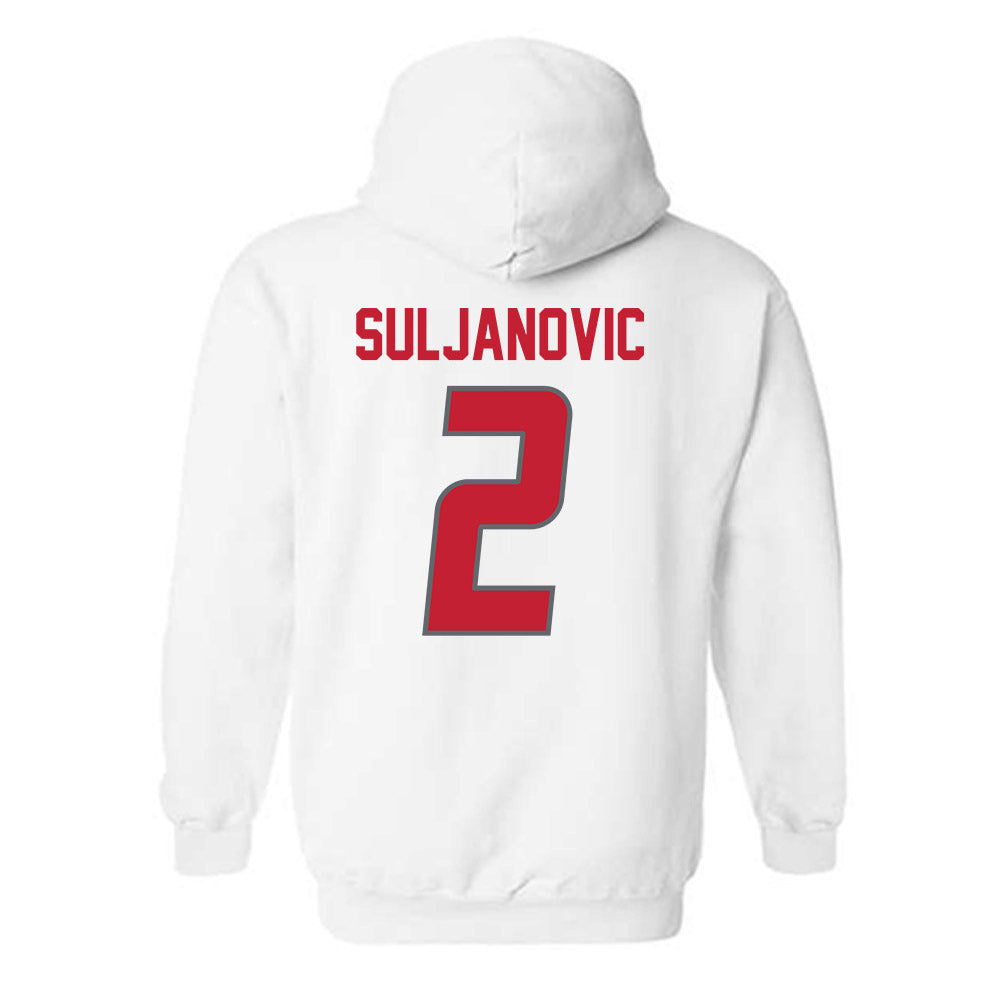 New Mexico - NCAA Men's Basketball : Imran Suljanovic - Classic Shersey Hooded Sweatshirt-1