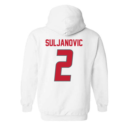 New Mexico - NCAA Men's Basketball : Imran Suljanovic - Classic Shersey Hooded Sweatshirt-1