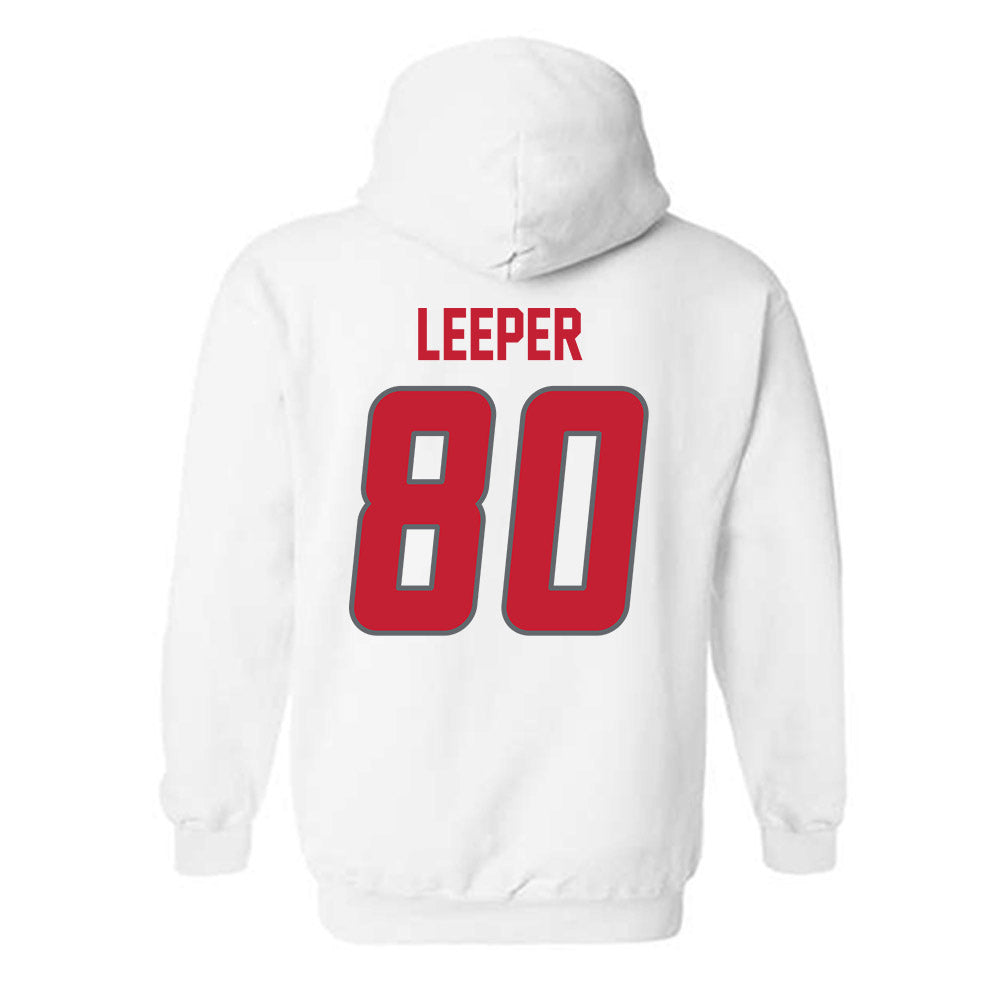 New Mexico - NCAA Football : Max Leeper - Classic Shersey Hooded Sweatshirt-1