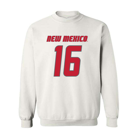 New Mexico - NCAA Football : Mercury Swaim - Classic Shersey Crewneck Sweatshirt-0