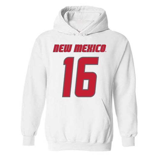 New Mexico - NCAA Football : Mercury Swaim - Classic Shersey Hooded Sweatshirt-0