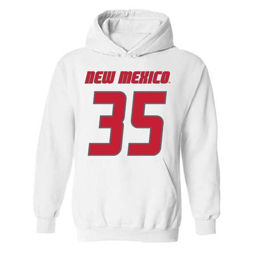 New Mexico - NCAA Men's Basketball : JT Rock - Classic Shersey Hooded Sweatshirt-0