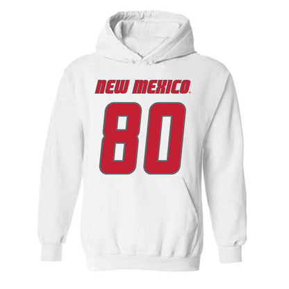 New Mexico - NCAA Football : Max Leeper - Classic Shersey Hooded Sweatshirt-0