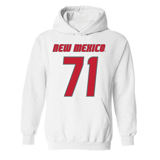 New Mexico - NCAA Football : Danzel Newell - Classic Shersey Hooded Sweatshirt-0