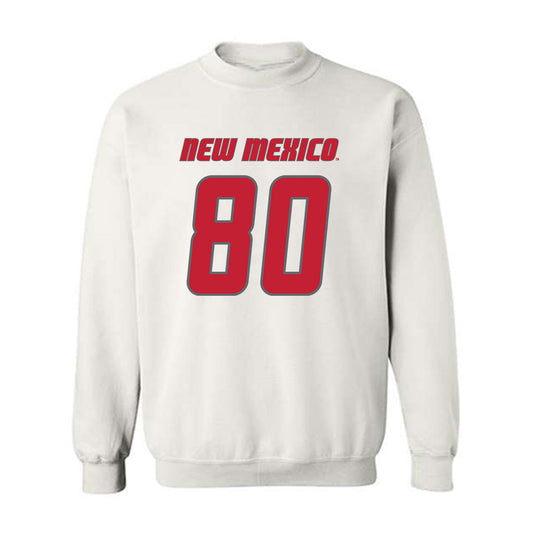 New Mexico - NCAA Football : Max Leeper - Classic Shersey Crewneck Sweatshirt-0
