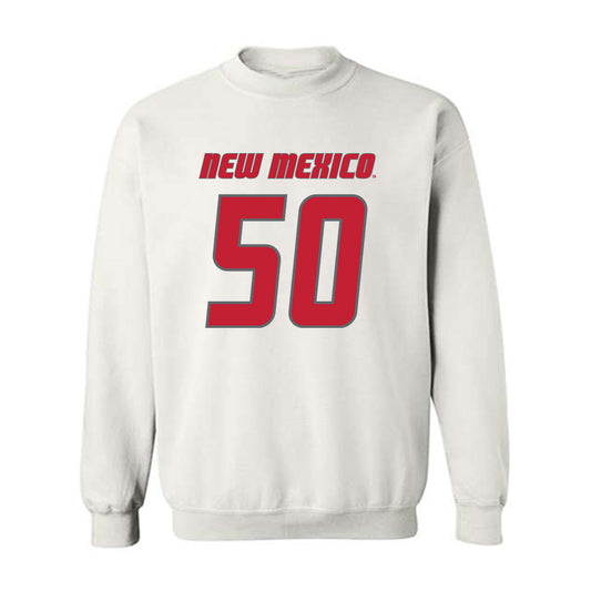 New Mexico - NCAA Football : Ricklan Holmes II - Classic Shersey Crewneck Sweatshirt-0