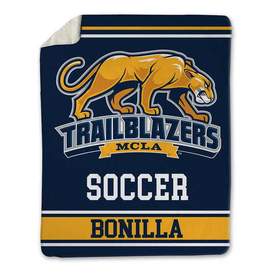 MCLA - NCAA Men's Soccer : Mario Bonilla - Blanket-0