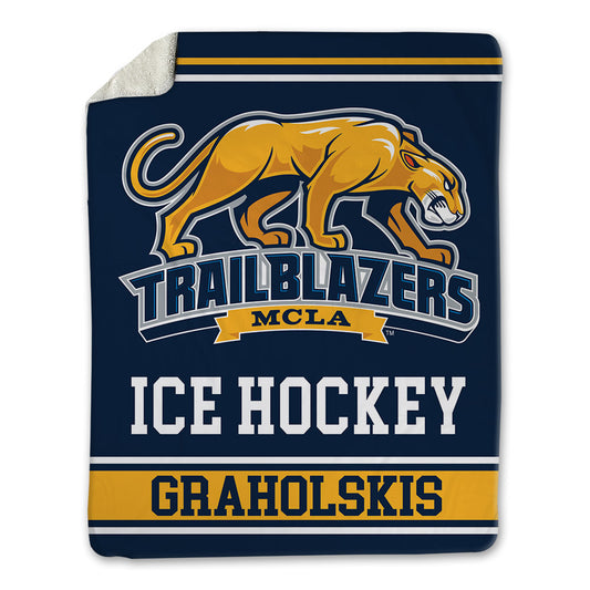 MCLA - NCAA Men's Ice Hockey : Krisjanis Graholskis - Blanket-0