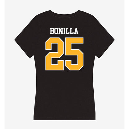 MCLA - NCAA Men's Soccer : Mario Bonilla - Women's V-Neck T-Shirt-1