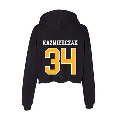 MCLA - NCAA Men's Basketball : Nicholas Kazmierczak - Women's Crop Fleece Hoodie-1