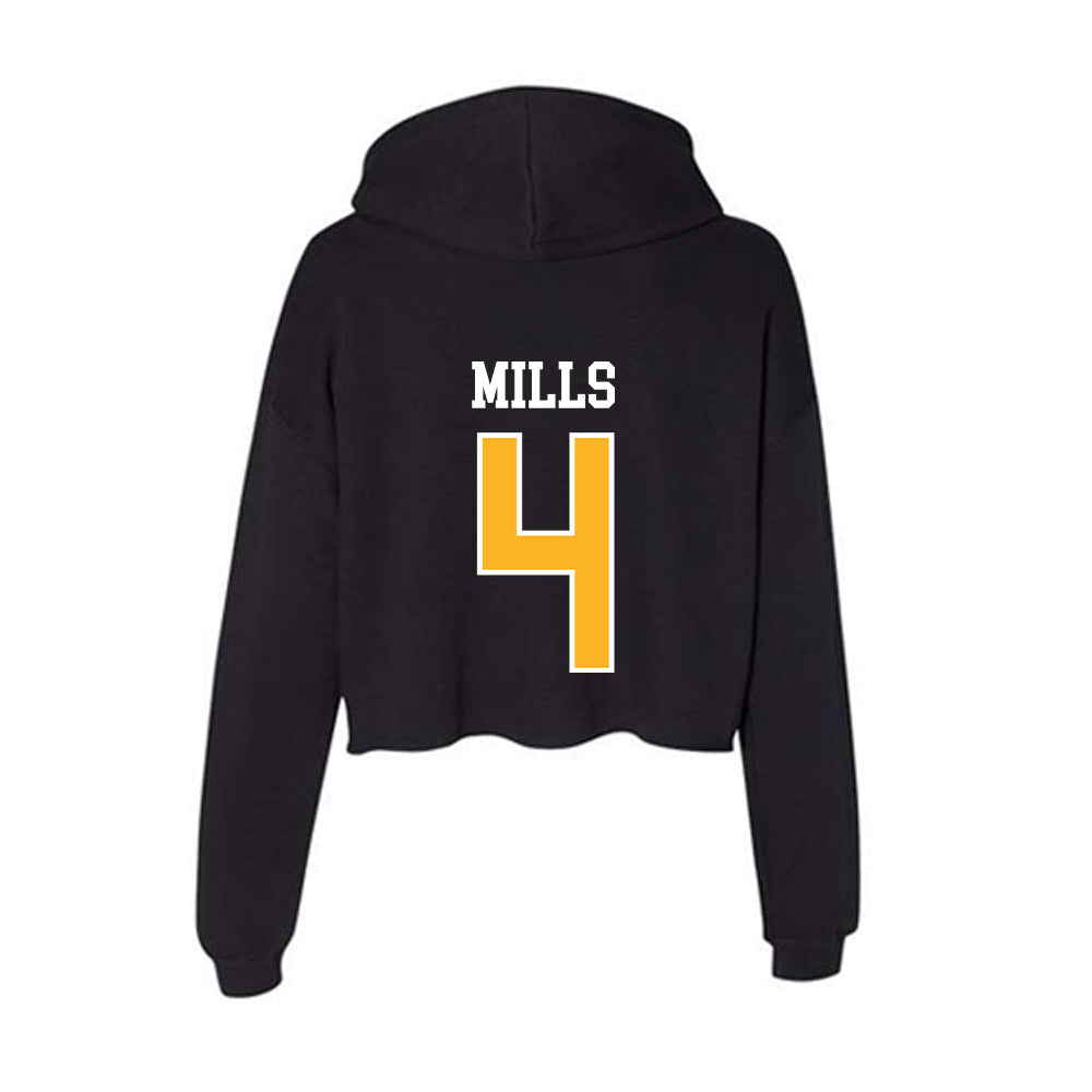 MCLA - NCAA Men's Basketball : Jayden Mills - Women's Crop Fleece Hoodie-1