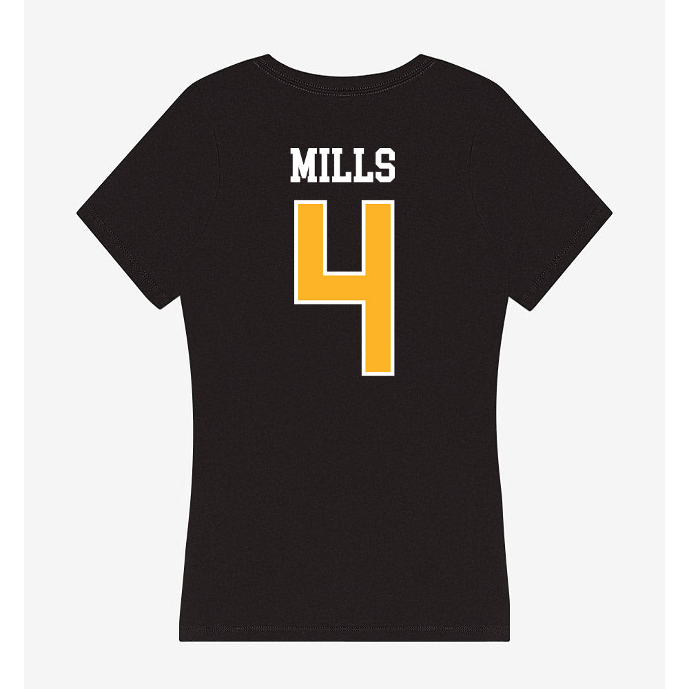 MCLA - NCAA Men's Basketball : Jayden Mills - Women's V-Neck T-Shirt-1