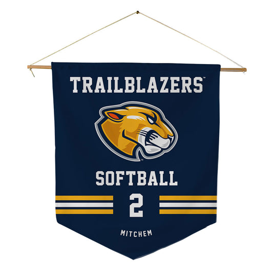 MCLA - NCAA Softball : Hannah Mitchem - Pennant - 18" x 21"-0