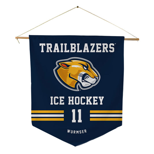MCLA - NCAA Women's Ice Hockey : Isabelle Wurmser - Pennant - 18" x 21"-0