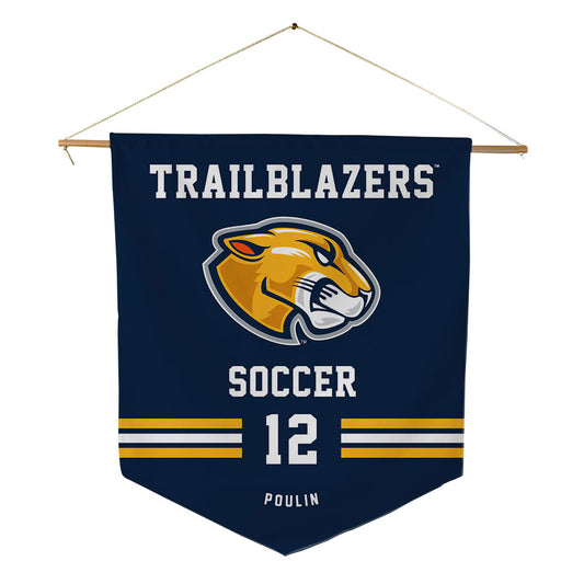 MCLA - NCAA Men's Soccer : Noah Poulin - Pennant - 18" x 21"-0