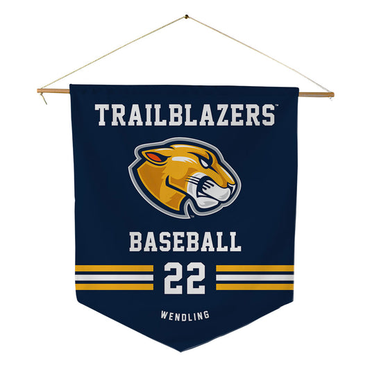 MCLA - NCAA Baseball : Chase Wendling - Pennant - 18" x 21"-0