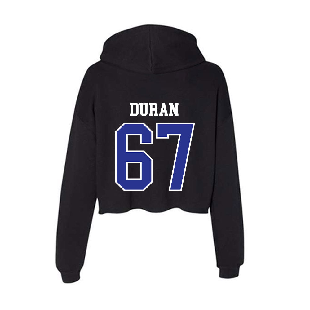Westfield State - NCAA Football : Mauricio Duran - Women's Crop Fleece Hoodie-1