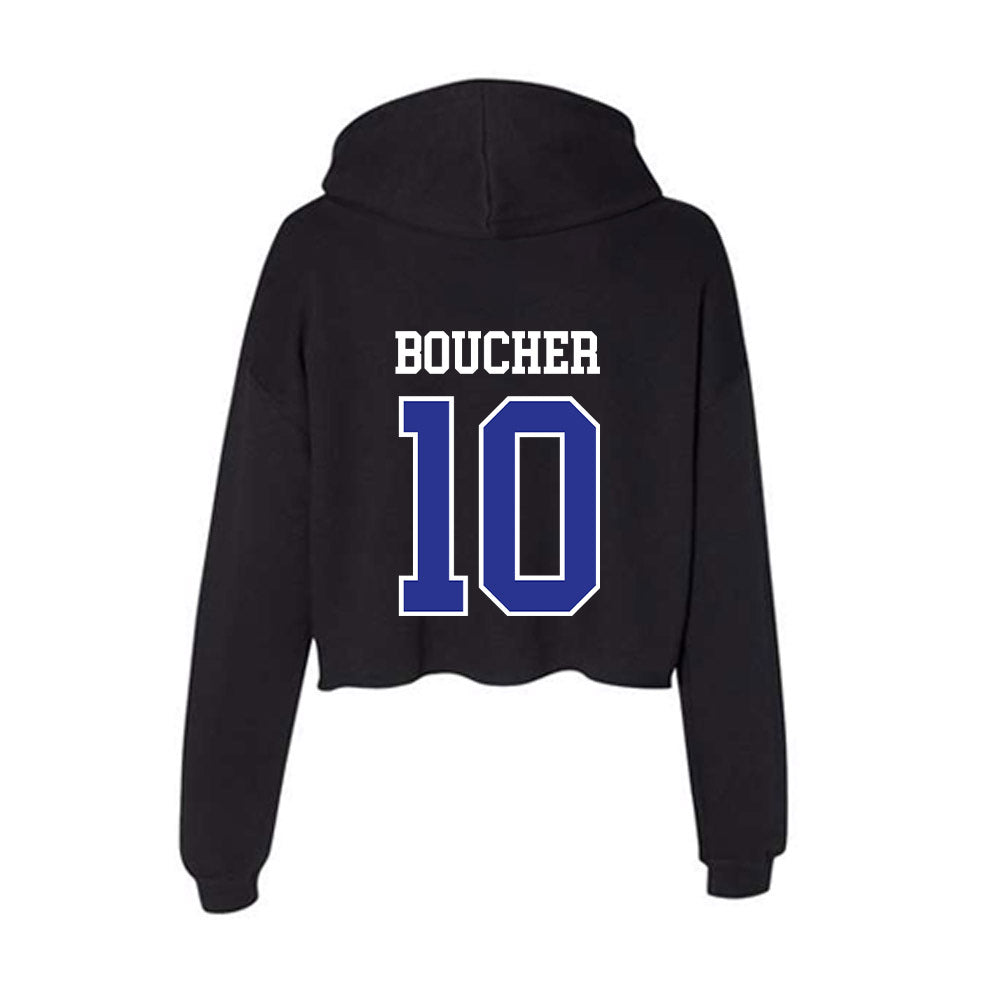 Westfield State - NCAA Football : Nick Boucher - Women's Crop Fleece Hoodie-1