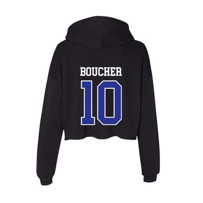 Westfield State - NCAA Football : Nick Boucher - Women's Crop Fleece Hoodie-1