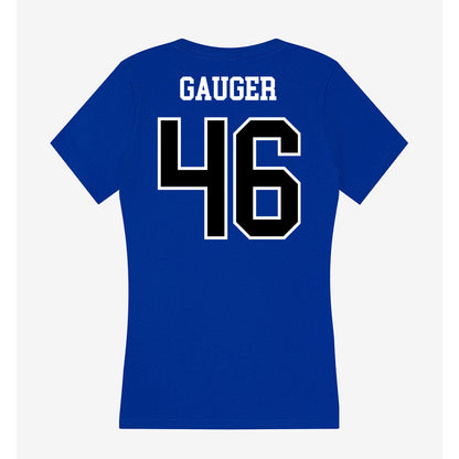 Westfield State - NCAA Football : Nick Gauger - Women's V-Neck T-Shirt-1