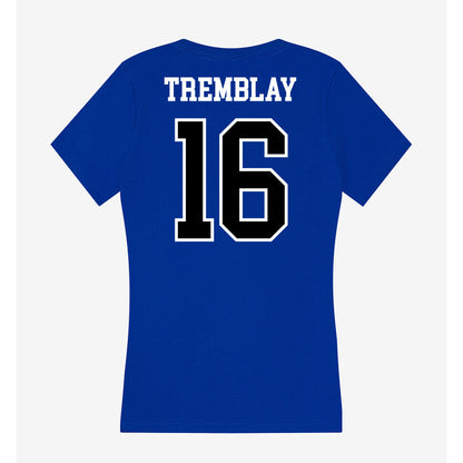 Westfield State - NCAA Men's Ice Hockey : Xavier Tremblay - Women's V-Neck T-Shirt-1