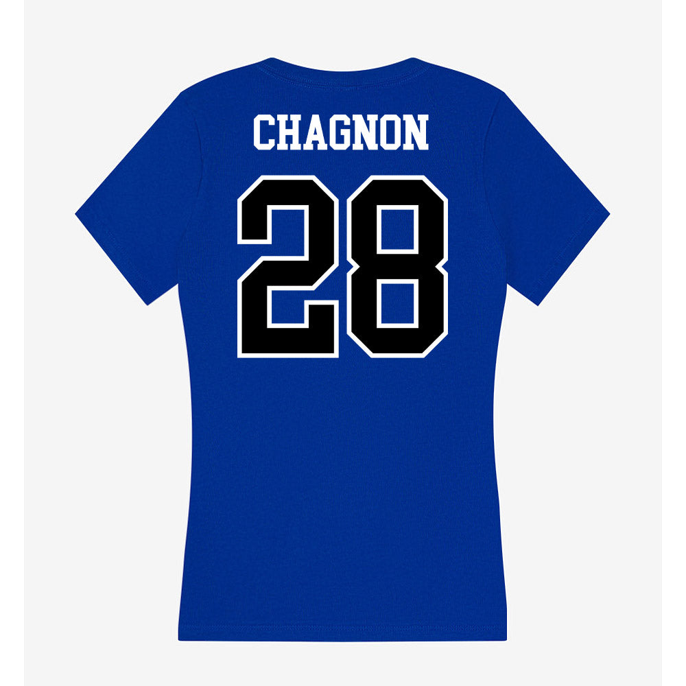 Westfield State - NCAA Men's Soccer : Jack Chagnon - Women's V-Neck T-Shirt-1