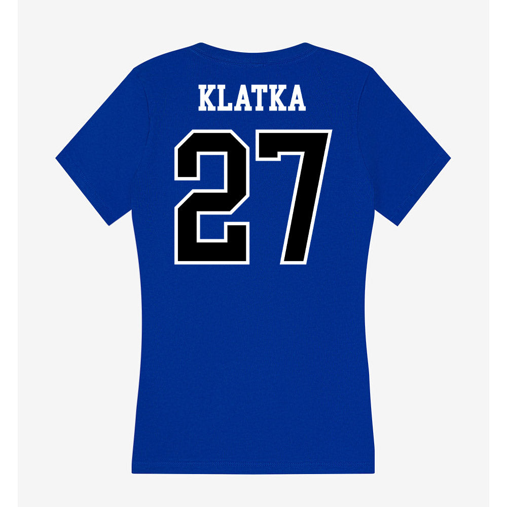 Westfield State - NCAA Men's Soccer : Owen Klatka - Women's V-Neck T-Shirt-1