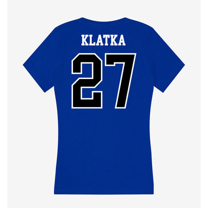 Westfield State - NCAA Men's Soccer : Owen Klatka - Women's V-Neck T-Shirt-1