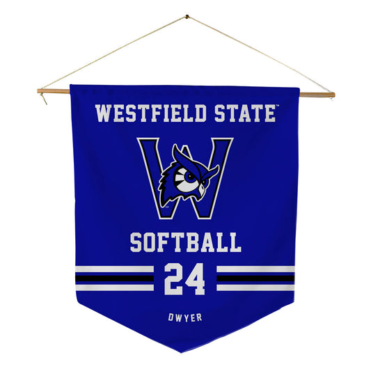 Westfield State - NCAA Softball : Lyla Dwyer - Pennant - 18" x 21"-0