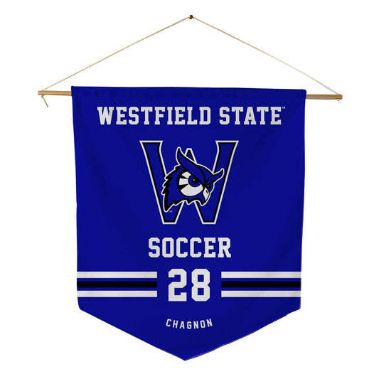 Westfield State - NCAA Men's Soccer : Jack Chagnon - Pennant - 18" x 21"-0
