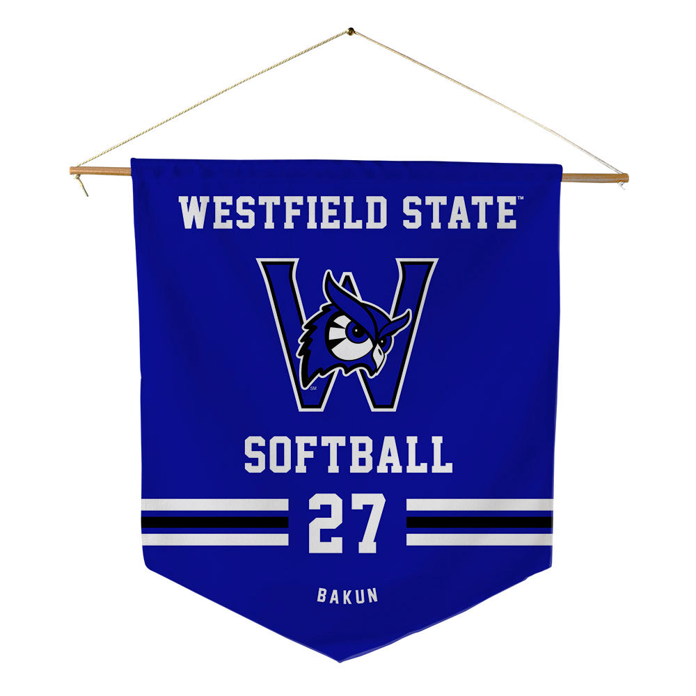 Westfield State - NCAA Softball : Shayna Bakun - Pennant - 18" x 21"-0