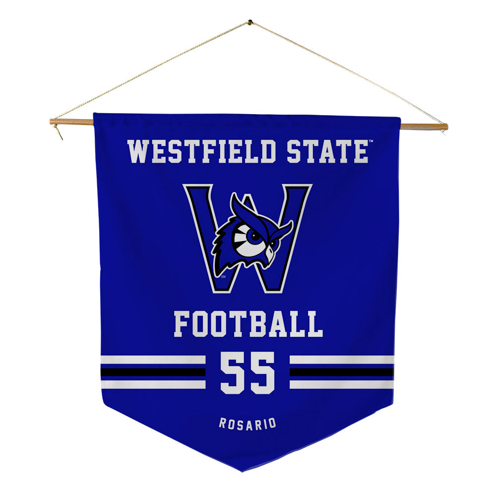 Westfield State - NCAA Football : Dylan Rosario - Pennant - 18" x 21"-0